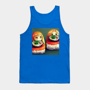 Kawaii Anime Sushi Tank Top